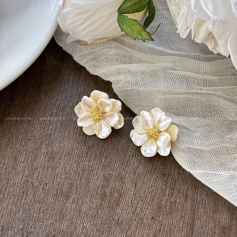 Wholesale Beach holiday style straw sunflower earrings